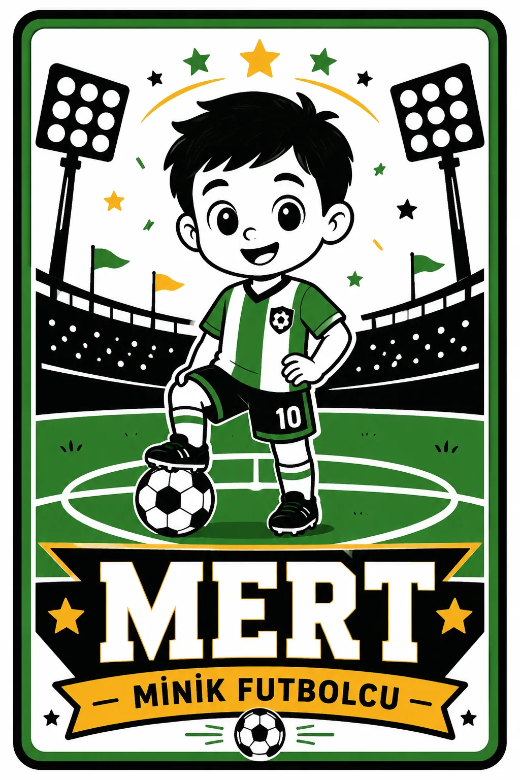 Minik Futbolcu Işıklı Hatıra Sahnesi
