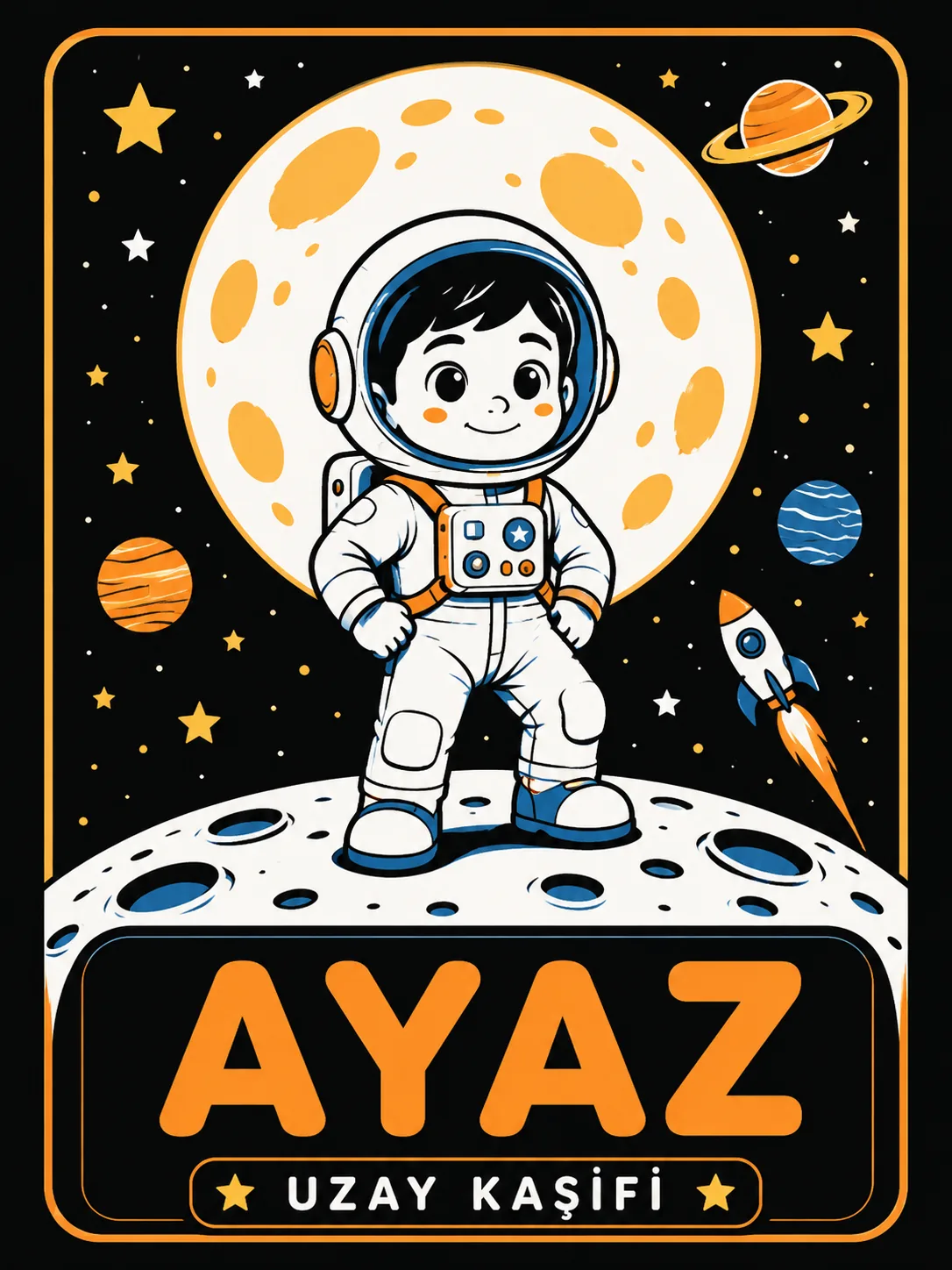 Uzay Kaşifi Işıklı Hatıra Sahnesi
